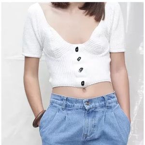 Tach Clothing  Melinda Knit Crop Top Size S NWT